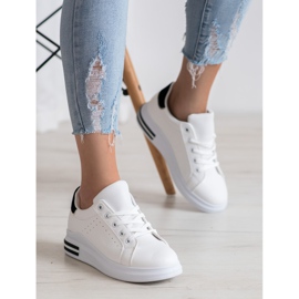 RTX WALK Stylové tenisky z ekologické kůže bílý černý 1