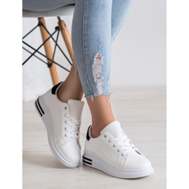 RTX WALK Stylové tenisky z ekologické kůže bílý černý 2