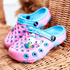 Dětské pantofle Pěnové Crocs Pink Rabbit Zoë růžový 1