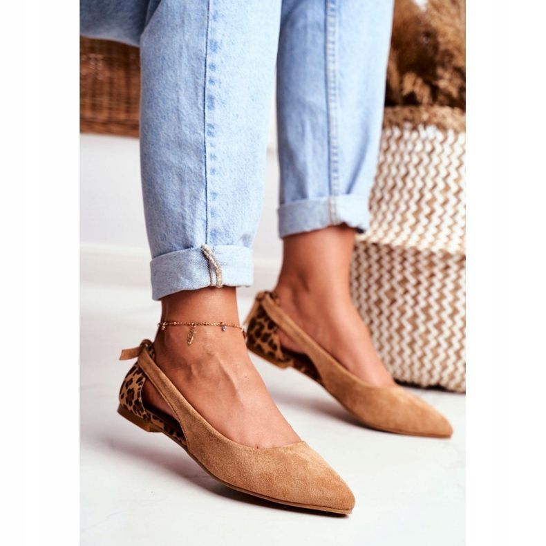 Lu Boo Ballerina In Spitz Suede Camel Better hnědý 1