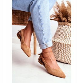 Lu Boo Ballerina In Spitz Suede Camel Better hnědý 2