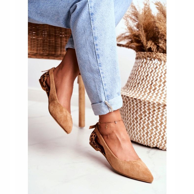 Lu Boo Ballerina In Spitz Suede Camel Better hnědý 2