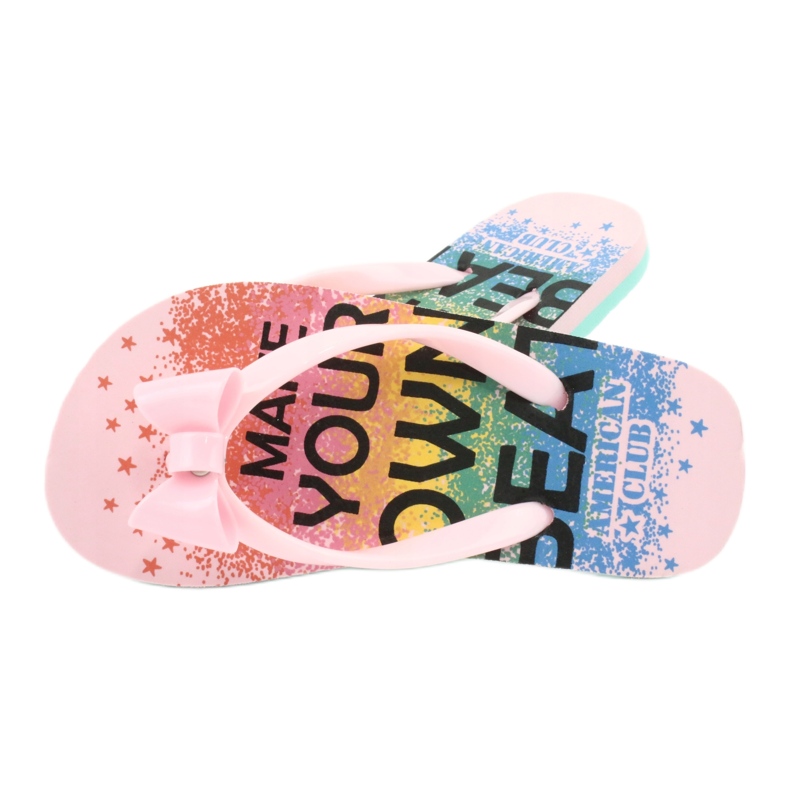 Dívčí pantofle American Club růžový 2