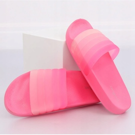 Růžové Dámské růžové pantofle K-9183 Fuchsie růžový 2