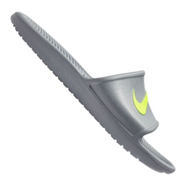 Pantofle Nike Kawa Shower M 832528-003 šedá zelený 5