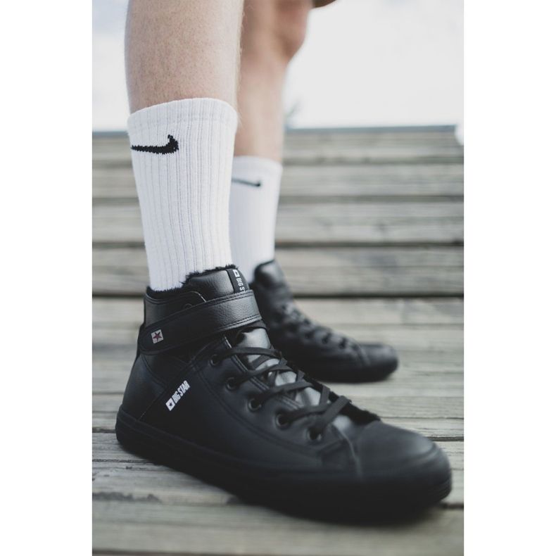 Pánské tenisky Big Star Warm Black Y174020FW černá 1