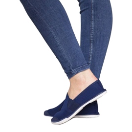 Navlékací tenisky Lycra HT48 Navy námořnická modř 1