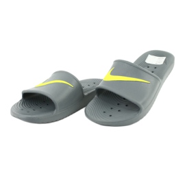Pantofle Nike Kawa Shower M 832528-003 šedá zelený 2