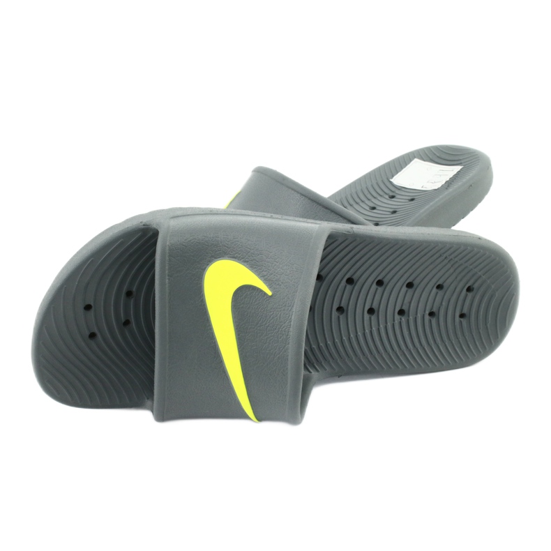 Pantofle Nike Kawa Shower M 832528-003 šedá zelená 4