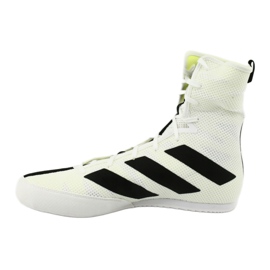 Boxerské boty Adidas Box Hog 3 bílé bílý černá žlutá 1