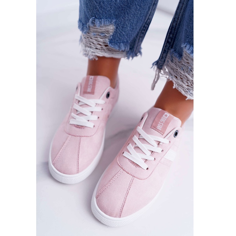 Dámské sportovní boty Big Star růžové DD274621 růžový 2