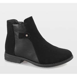 Kayla Shoes Černé zateplené boty DD5291-1 černý 1
