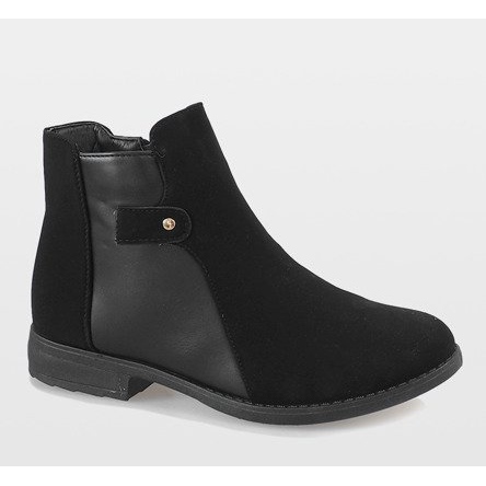 Kayla Shoes Černé zateplené boty DD5291-1 černý 1