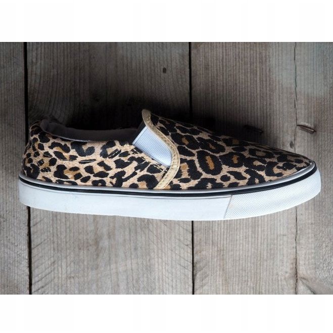 Nazouvací tenisky Slip On C03 hnědá hnědý 1