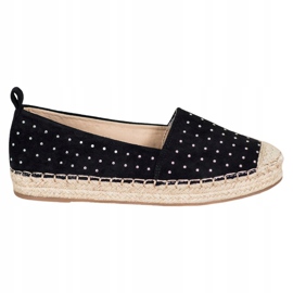 Goodin Espadrilky z černého semiše černá 5