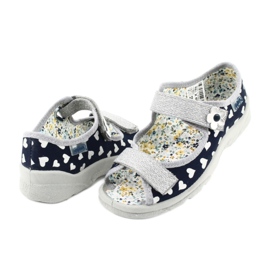 Dětské boty Befado 969X148 tmavě modré námořnická modrá šedá 3