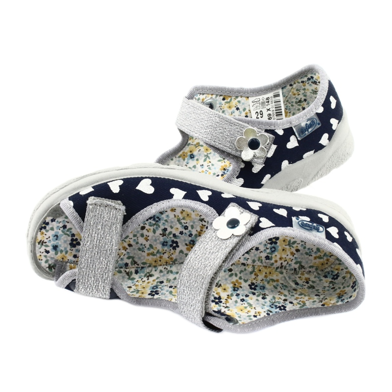 Dětské boty Befado 969X148 tmavě modré námořnická modrá šedá 4