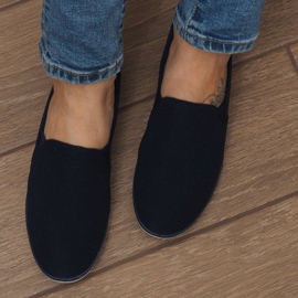 Lycra BL180 Navy Slip-On Sneakers námořnická modrá 2