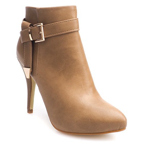 Elegantní boty na vysokém podpatku 6-148 Khaki zelený 1