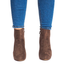 Boty na vysokém podpatku 88-48 Khaki zelená 1 Boty na vysokém podpatku 88-48 Khaki zelená 1