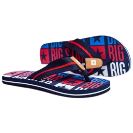 Pánské pantofle Žabky Big Star Navy Blue FF274A484 námořnická modrá 3