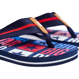 Pánské pantofle Žabky Big Star Navy Blue FF274A484 námořnická modrá 1