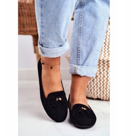 BUGO Dámské mokasíny Black Lords Fringes Therese černá 2