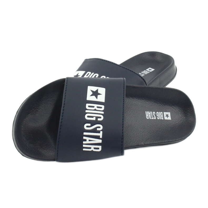 Pantofle Big Star na pláž GG174934 tmavě modrá bílý námořnická modrá 3