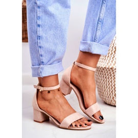 BUGO Dámské sandály semišové béžové Oh Baby! béžový 2