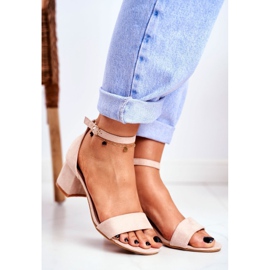 BUGO Dámské sandály semišové béžové Oh Baby! béžový 1