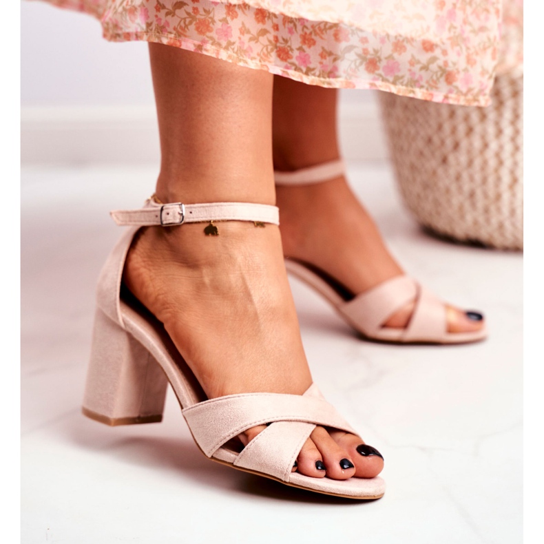 BUGO Dámské sandály semišové béžové Lady Million béžový 2