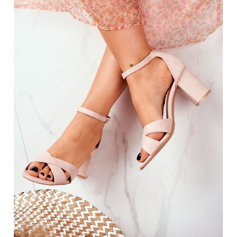 BUGO Dámské sandály semišové béžové Lady Million béžový 1