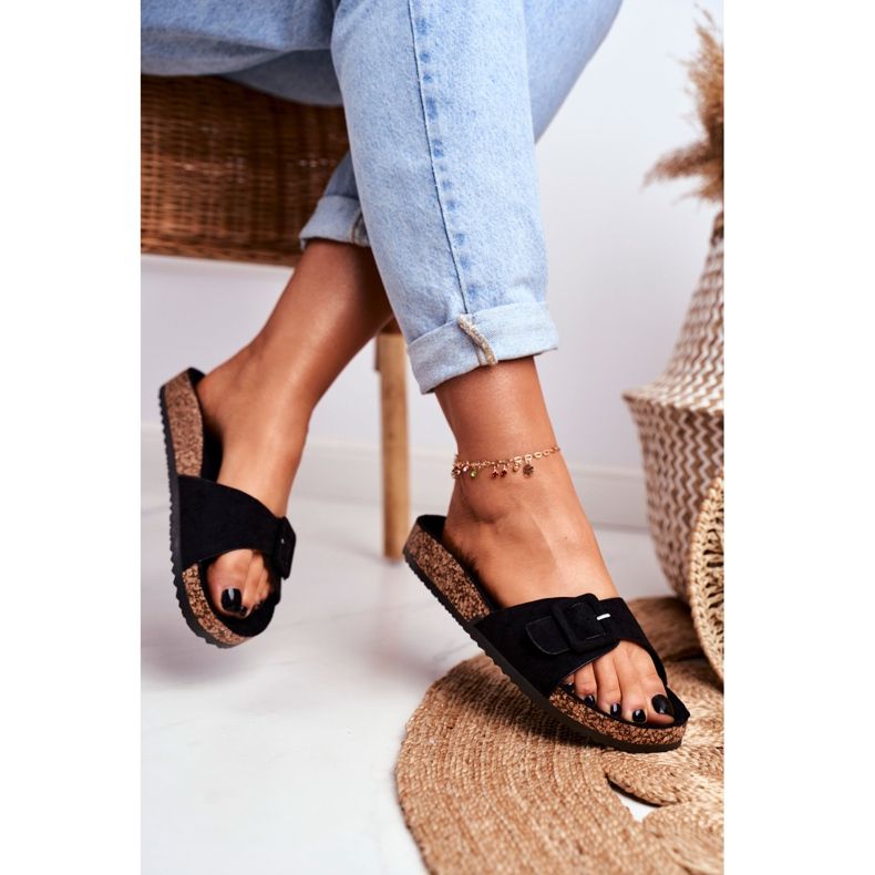 BUGO Dámské pantofle, úprava spony, černá Rosaline černý 2