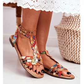 PS1 Dámské sandály Elegantní oranžová orientální brooke oranžový 1