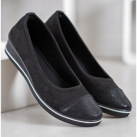 SHELOVET Černá Baletka Na Klínu černý 2