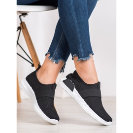 SHELOVET Nazouvací sportovní obuv černá 1