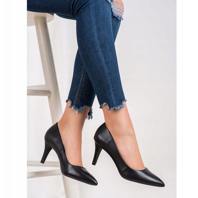 Gogo Lodičky s eko kůží černá 1