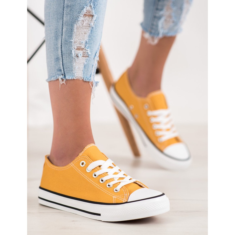 SHELOVET Žluté tenisky žlutá 2