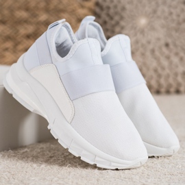 SHELOVET Sportovní nazouvací tenisky bílý 1