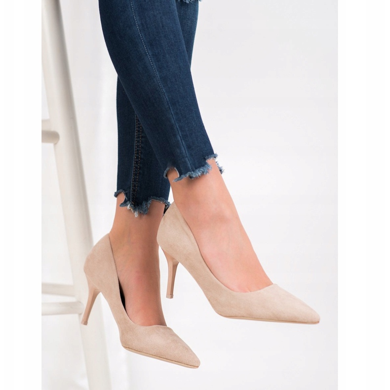 Small Swan Neformální vysoké podpatky hnědý 2