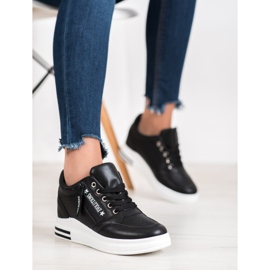 SHELOVET Černé tenisky Evolutions černý 2