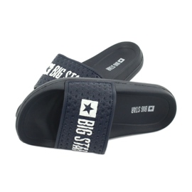 Big Star Flip Flip Flip Flip Flops pro GG374802 Navy Blue Beach bílý námořnická modř 3