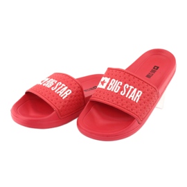 Pantofle Big Star Sport GG374801 červené bílý 2