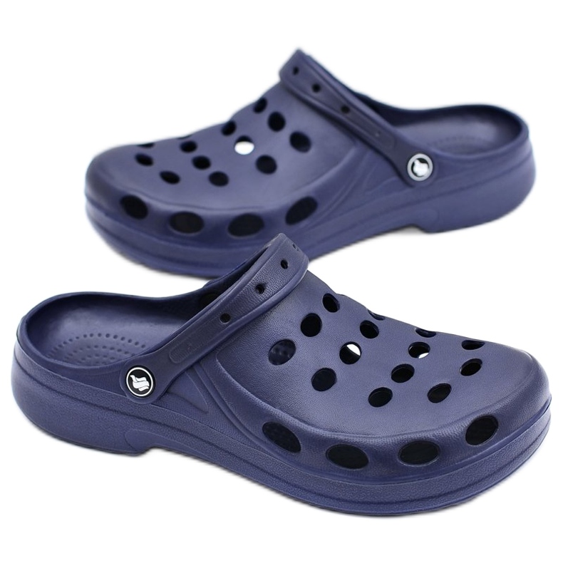Flameshoes Pánské pantofle Sandály Navy Blue Crocs námořnická modř 2