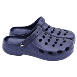 Flameshoes Pánské pantofle Sandály Navy Blue Crocs námořnická modř 1