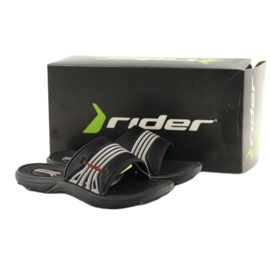 Rider Dětské žabky jezdce pro černošené pruhy 80341 černý černý 4