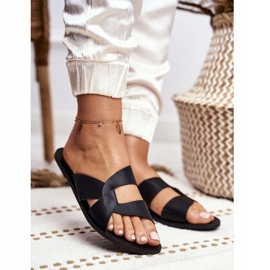 Dámské klasické pantofle Lu Boo černé Mabella černá 1