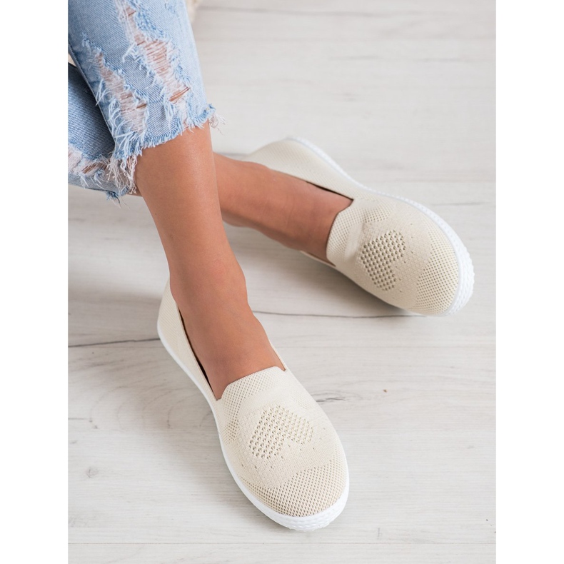 Via Giulia  Béžové prolamované tenisky béžový 1 Via Giulia  Béžové prolamované tenisky béžový 1