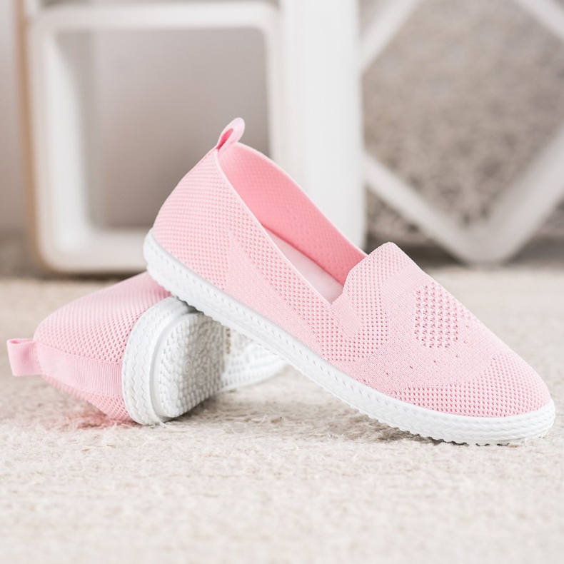 Via Giulia  Růžové prolamované tenisky růžový 2