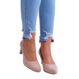 Dámské lodičky Sergio Leone béžové semišové Orsola béžový 3